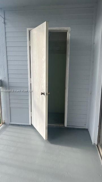 balcony and storage closet