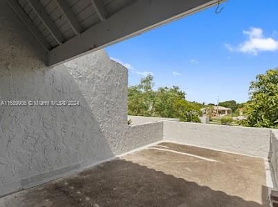 Secondary Bedroom Balcony view