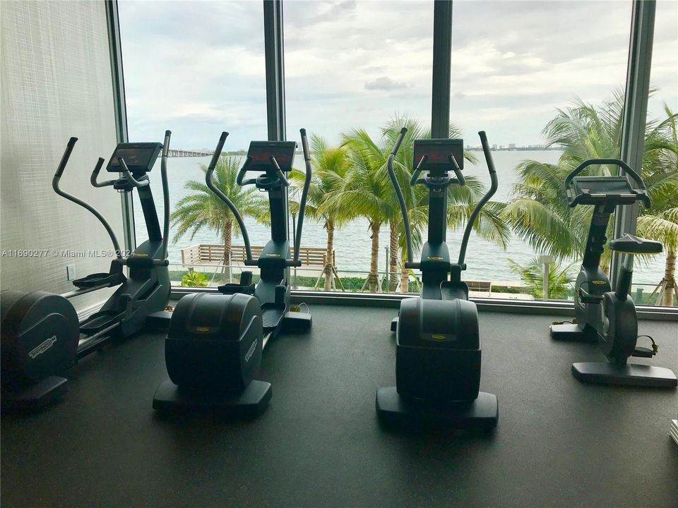 Crosstraining and cycling is so enjoyable with this Bay view !