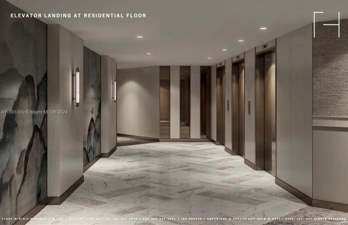 Approved Elevator Landing Rendering