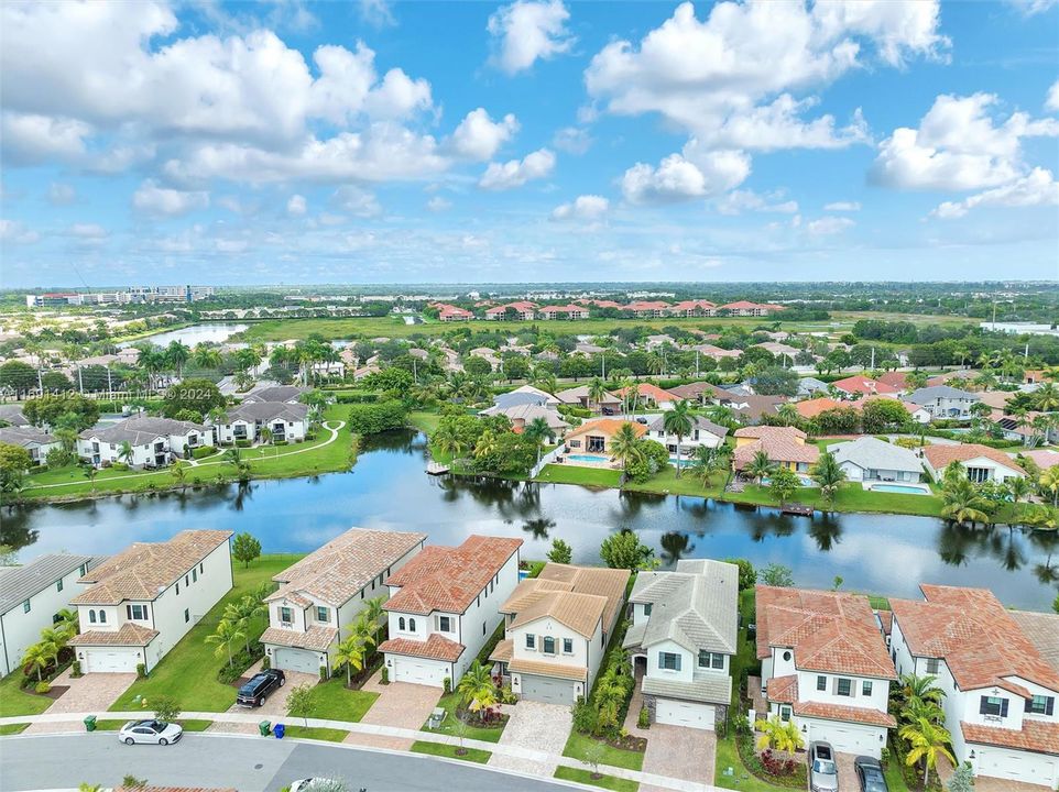 AERIAL VIEW OF AREA NEAR HOME