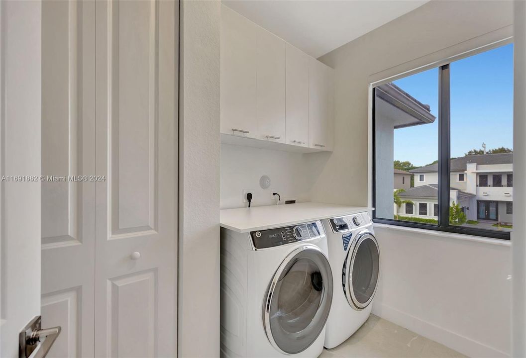 Spacious Laundry Room with Storage