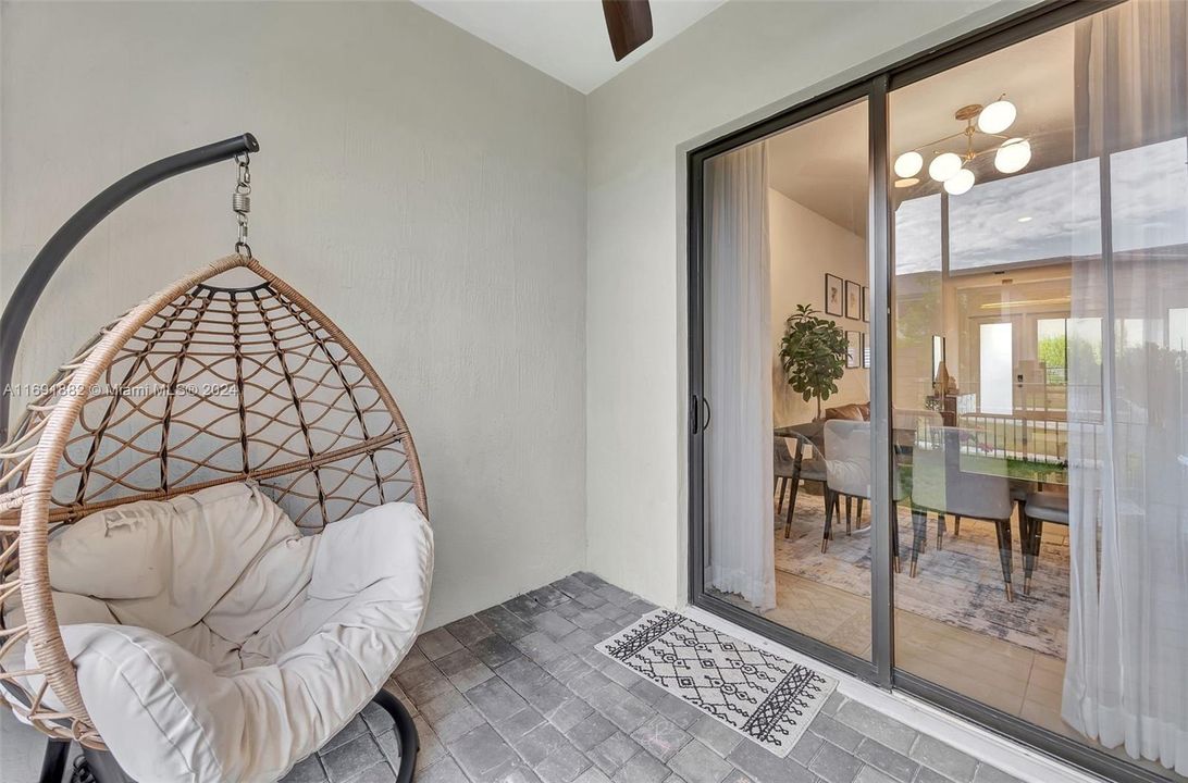 Screened Patio overlooking garden