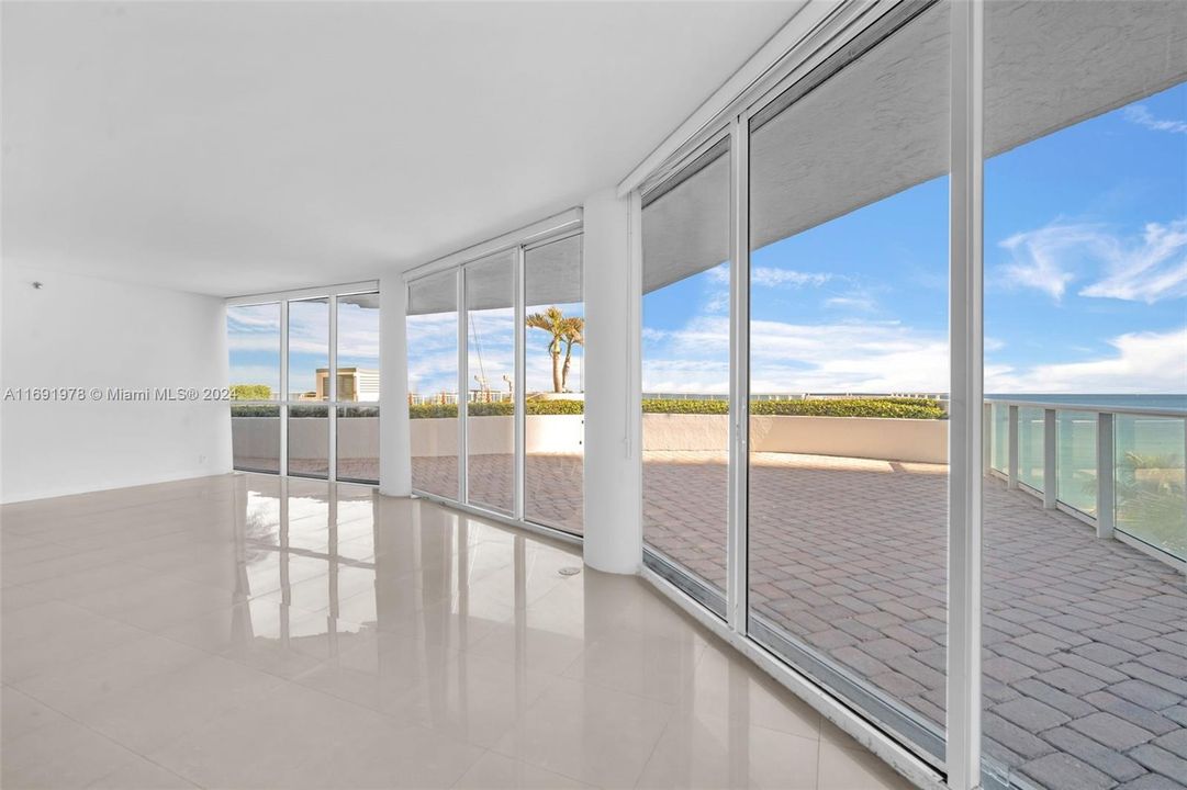 Balcony and Living Room