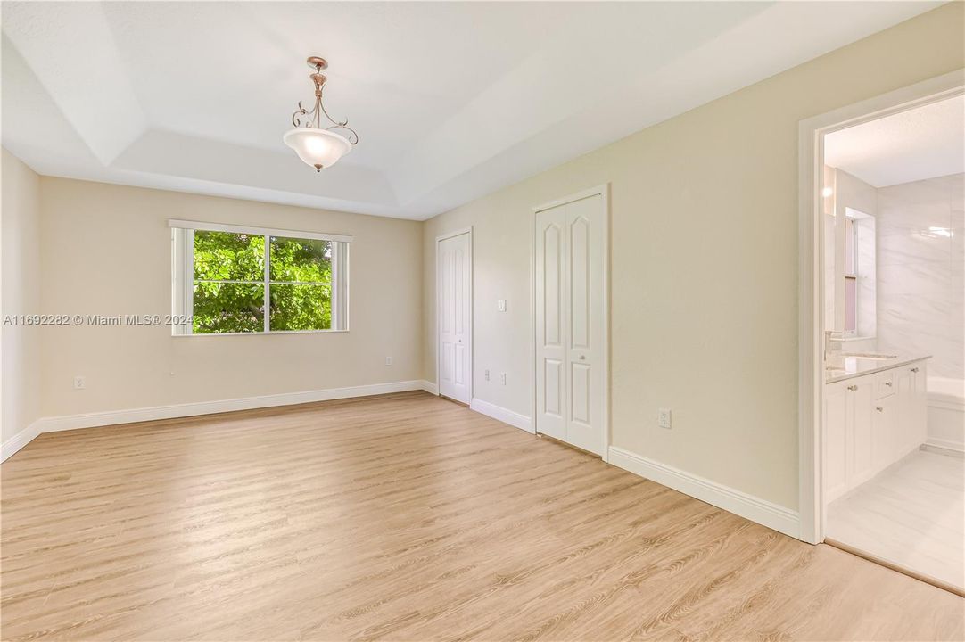 Spacious master bedroom.