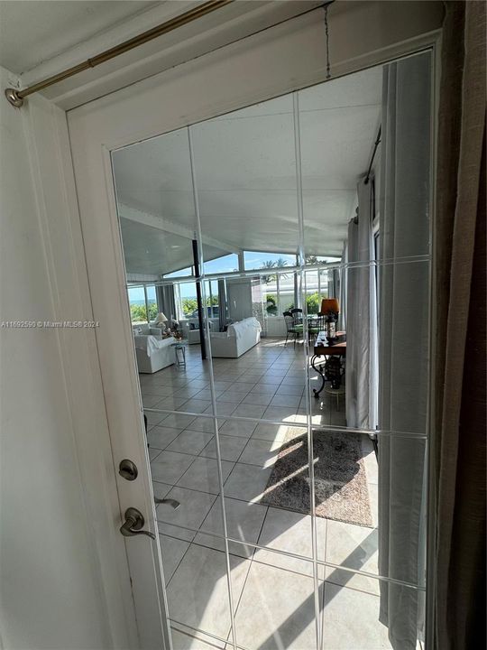 Entrance door to Sunroom from kitchen