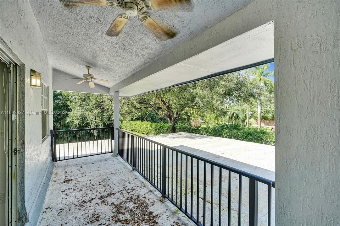 Patio off of the Master bedroom