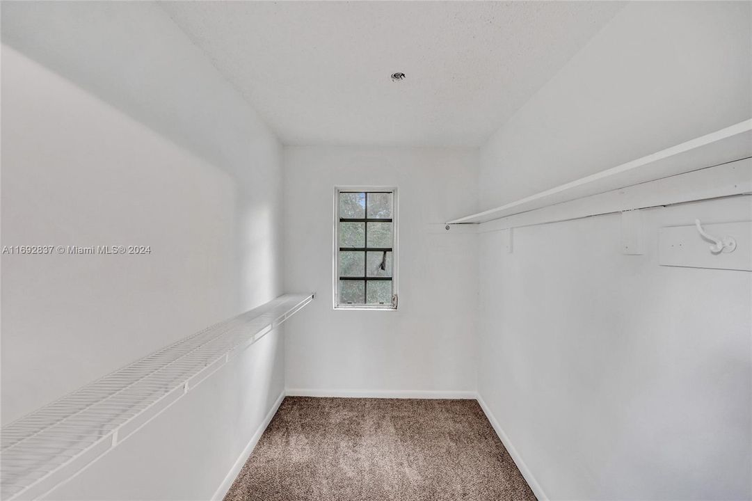 walk in closet in 2nd bedroom