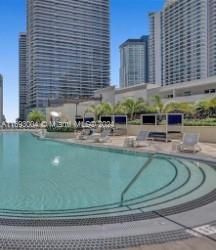 Pool with cabanas