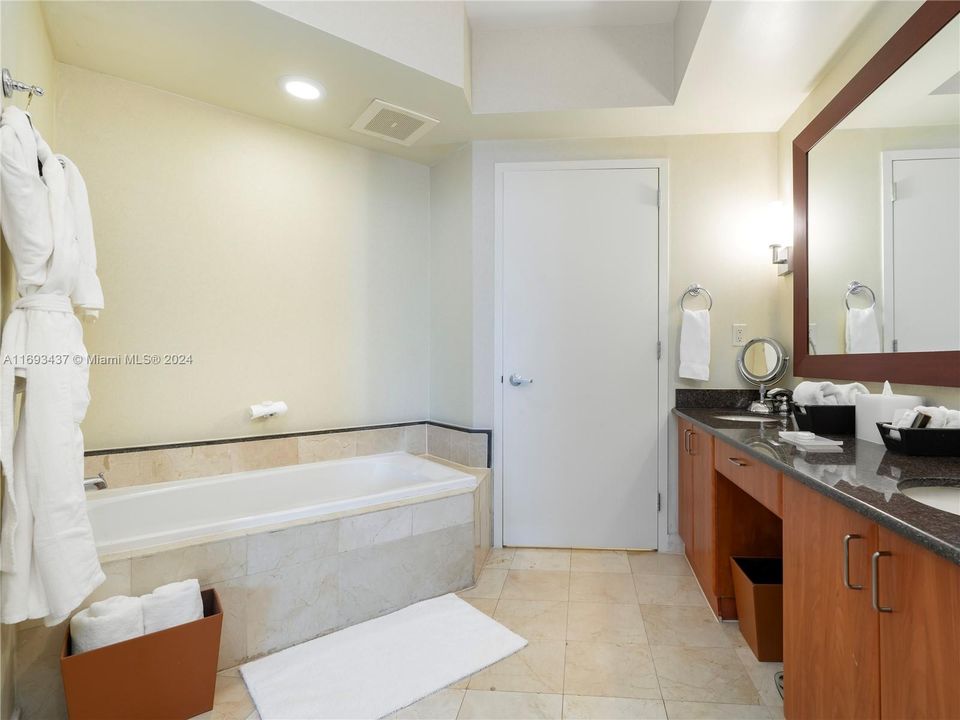 large oversized main bathroom