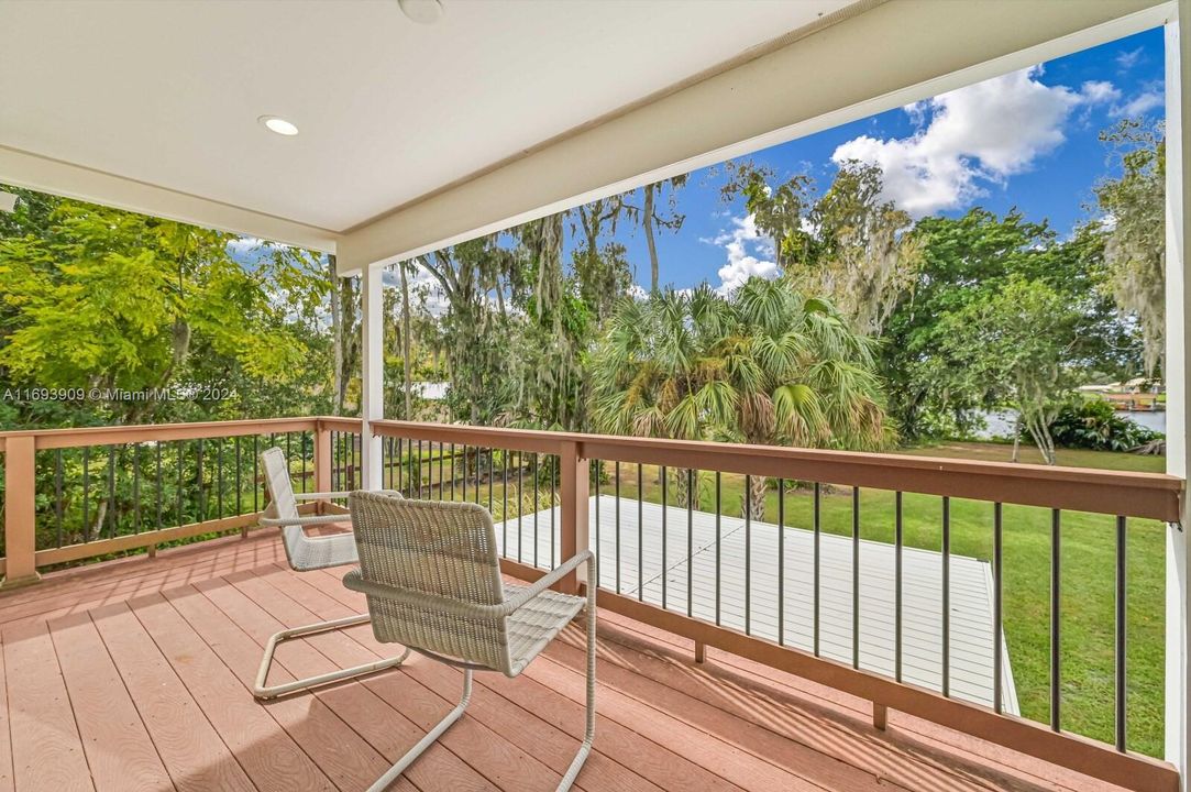 Sliding door from Master Bedroom