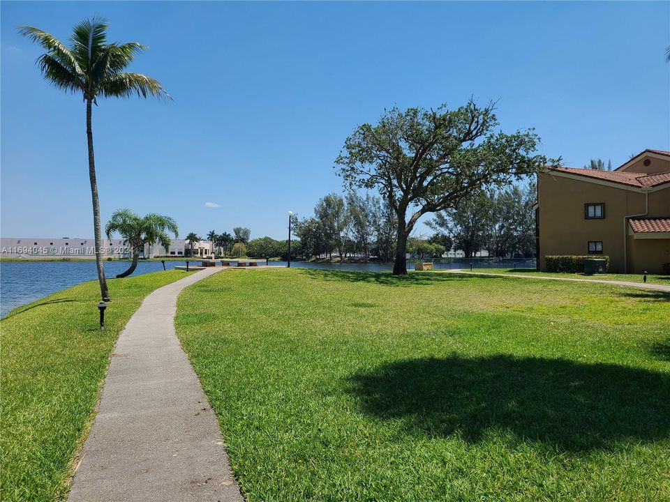 Community Walkway by the Lake