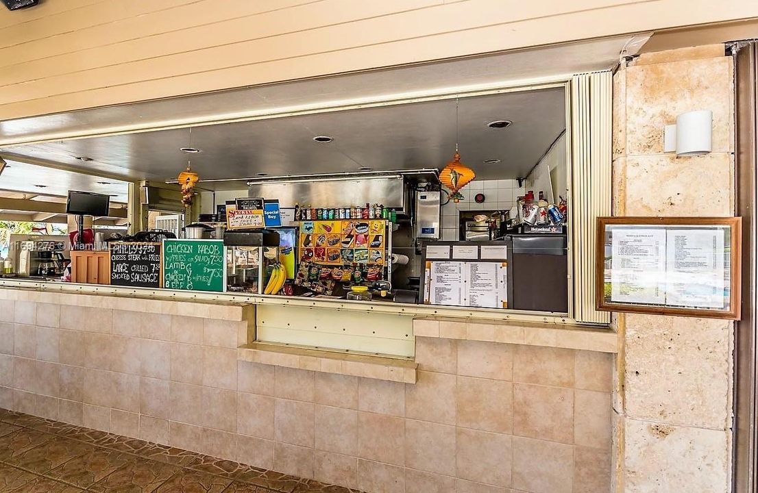 Snack bar by the pool