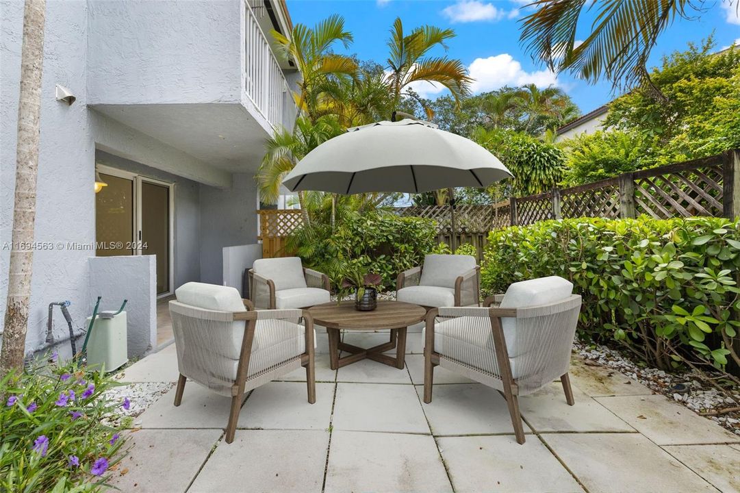 Spacious Private Patio [virtually staged]