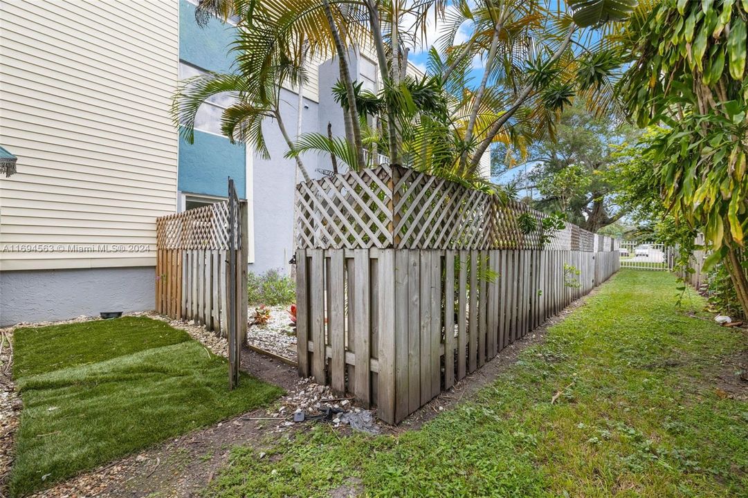 Fenced Patio