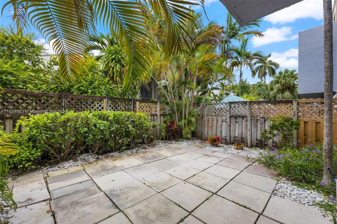 Private FENCED Patio