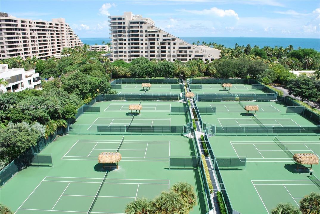 Key Colony's 12 tennis court. Reserve your court and time.