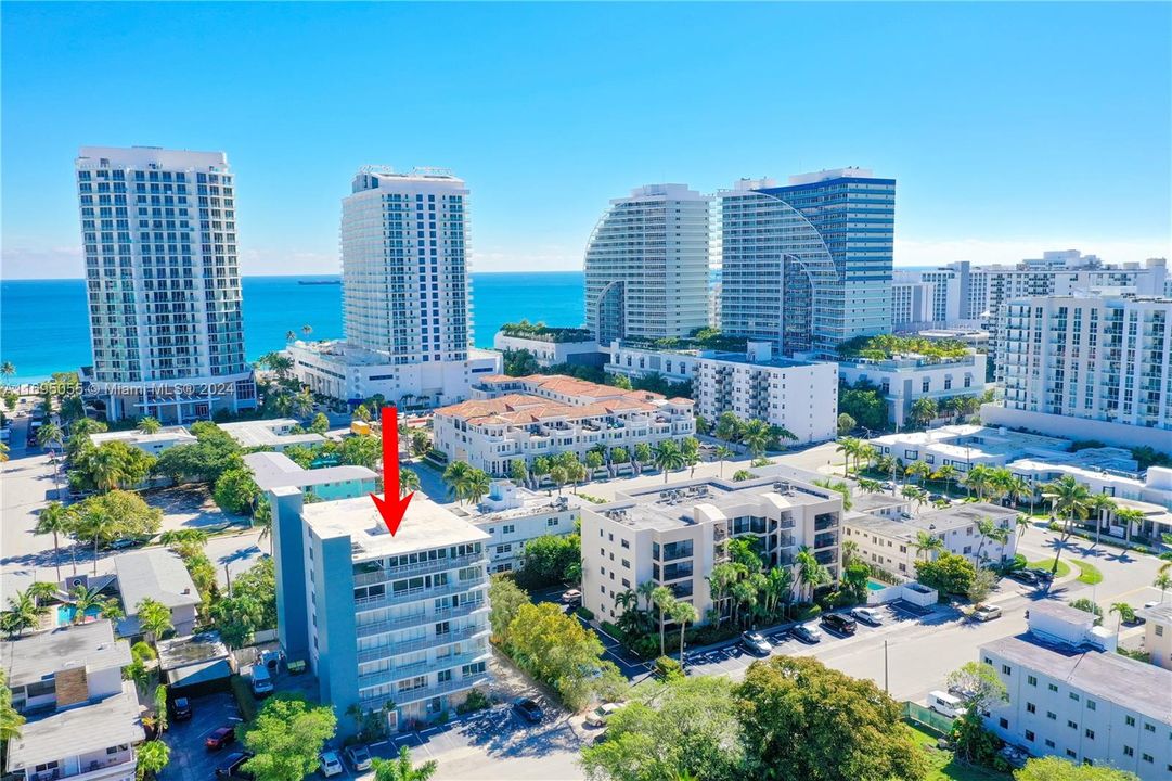 SOUTHEAST VIEW OF BUILDING AND FT. LAUDERDALE