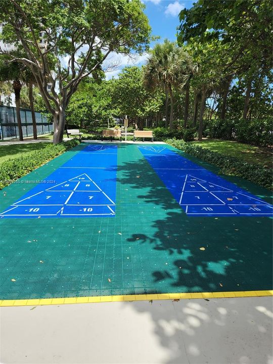 Shuffleboard courts