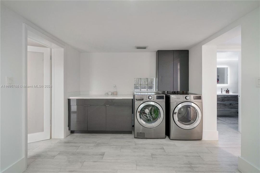 Full laundry room on the 1st floor