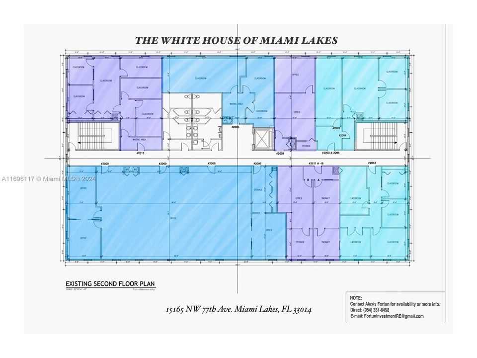 Second Floor plan, call for availability