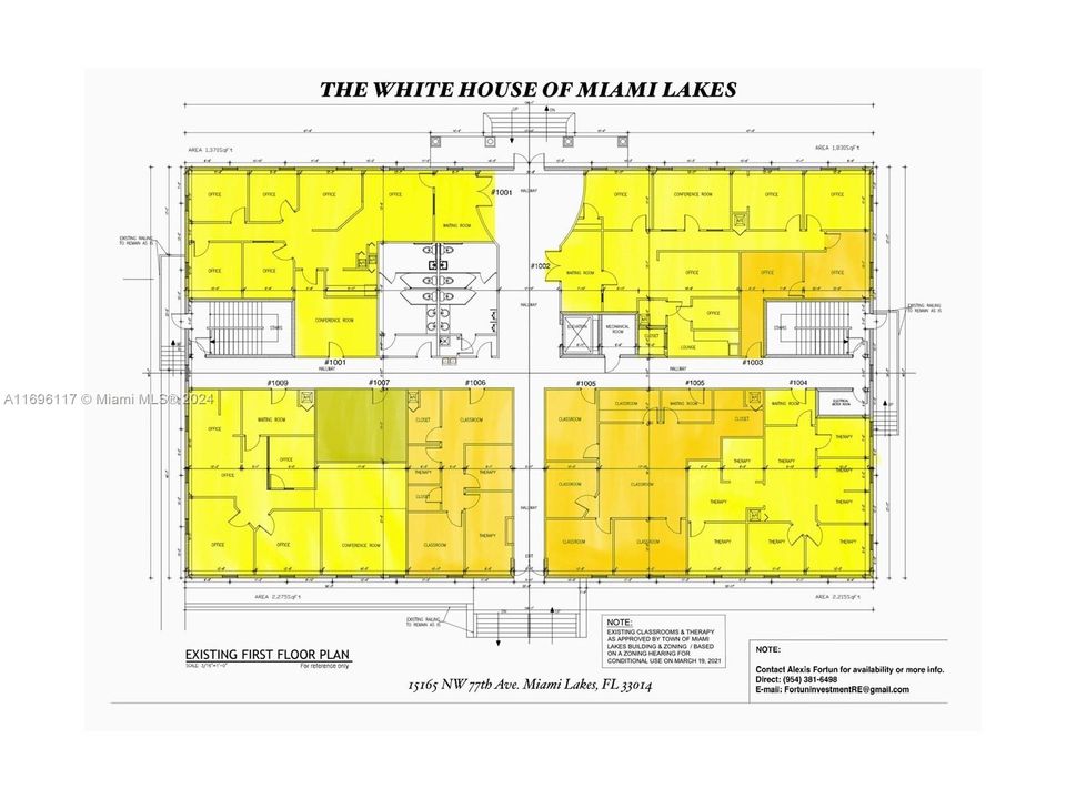 First Floor plan, call for availability