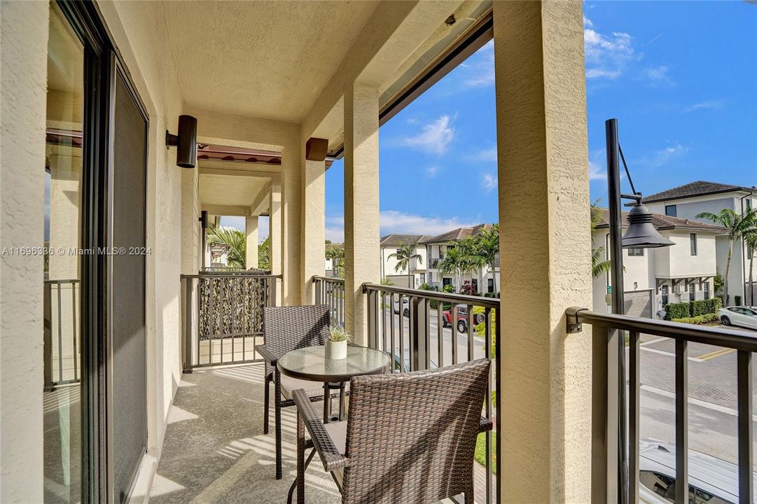 Master bedroom balcony