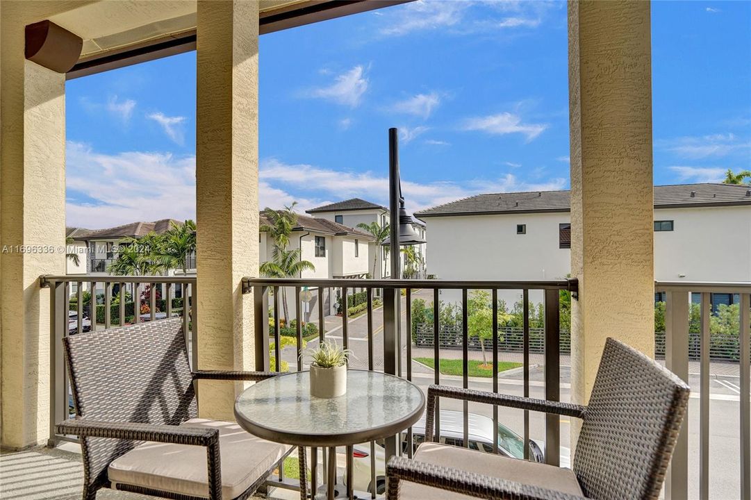 Master bedroom balcony