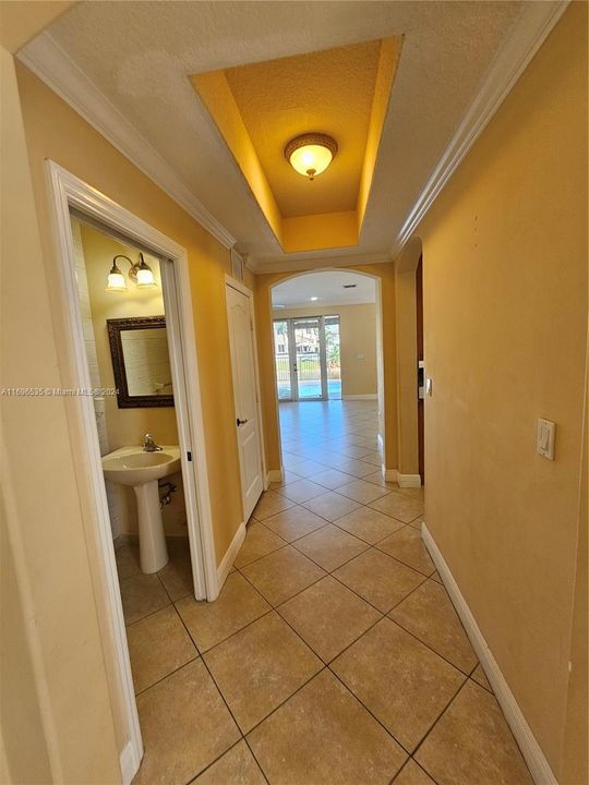 1st floor Hallway leading to Living room