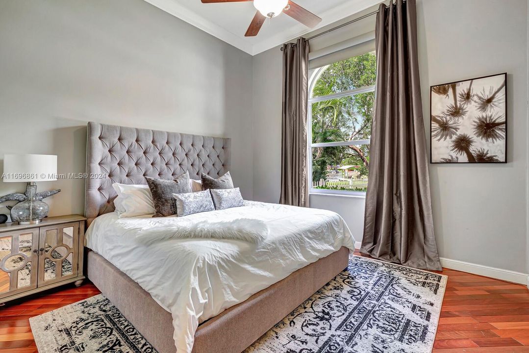 Bedroom with view of Lake Osborne