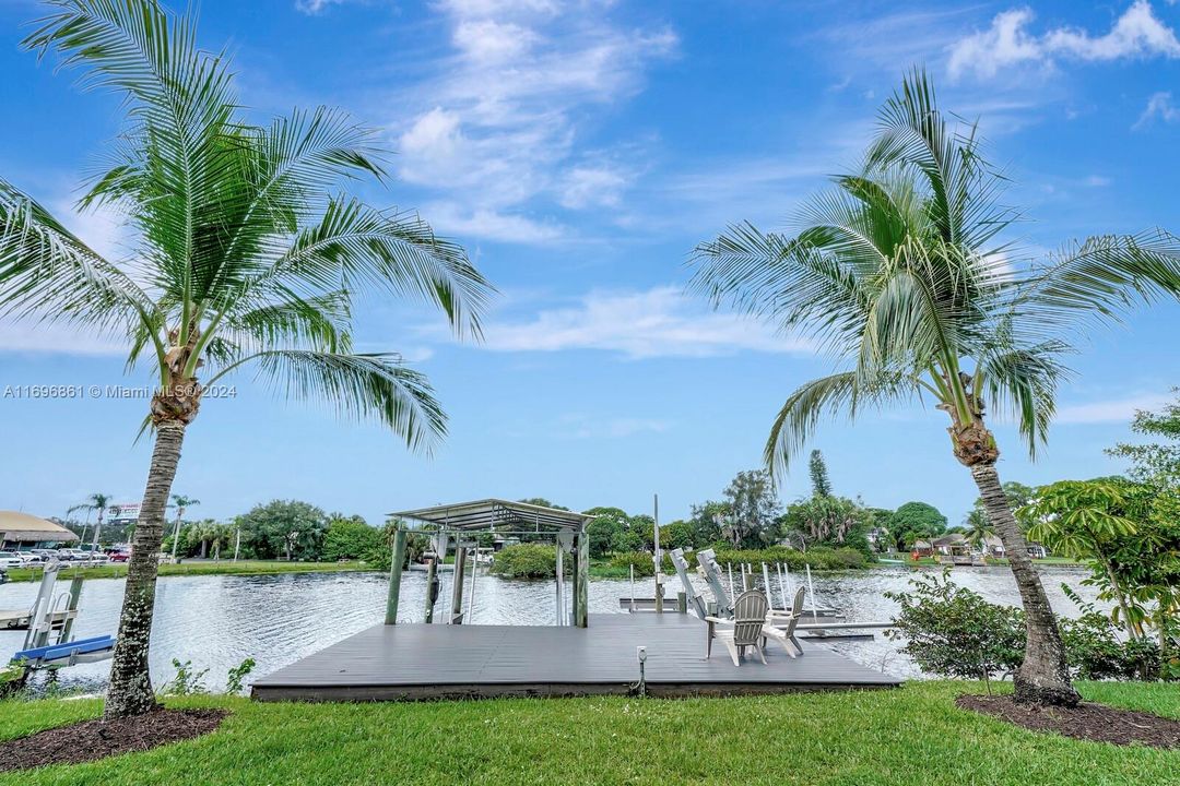 Private Boat Dock with lift