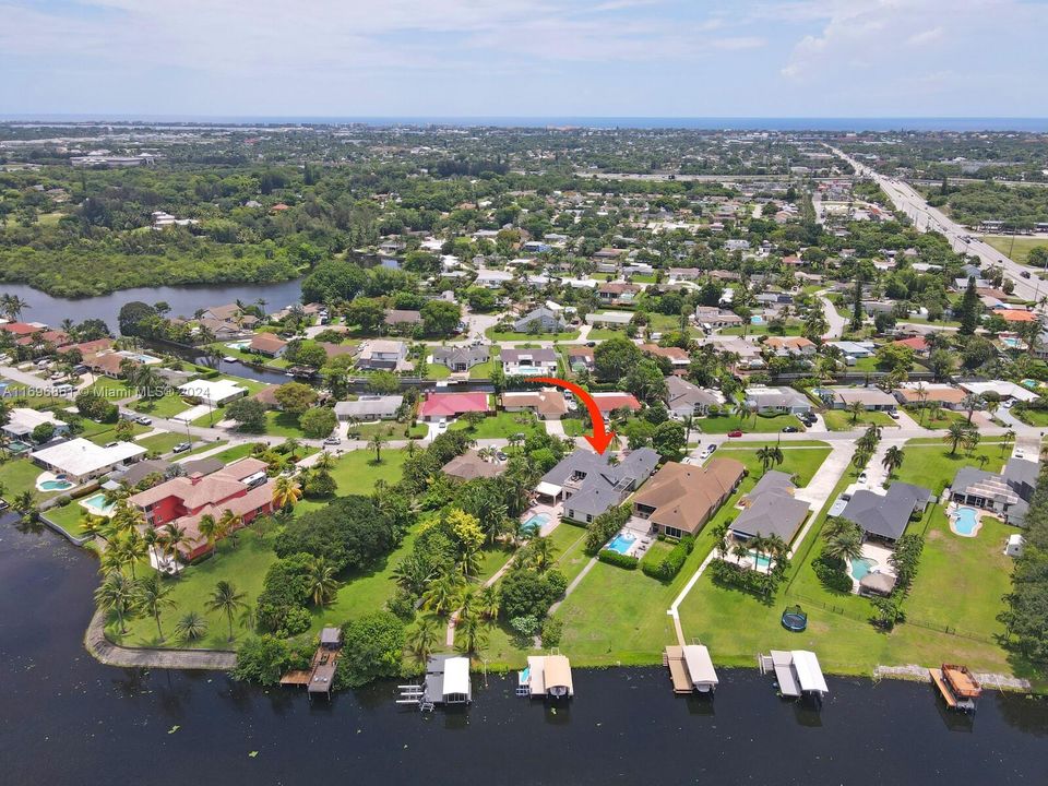 Aerial view on Lake Osborne