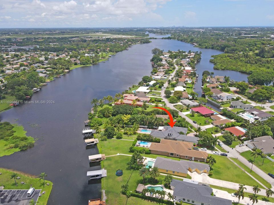 Aerial view Lake Osborne