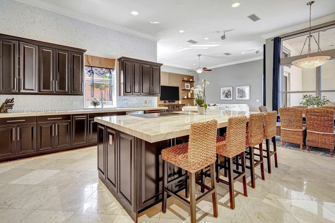 Kitchen Island with counter stool seating