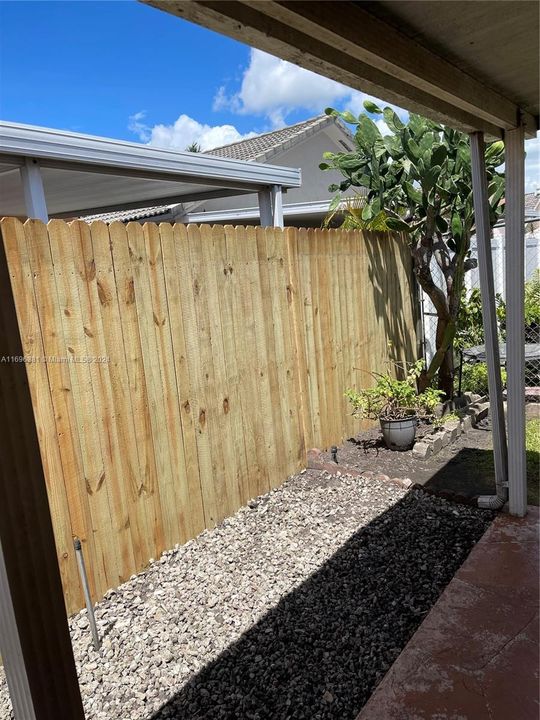 New Rear Fence