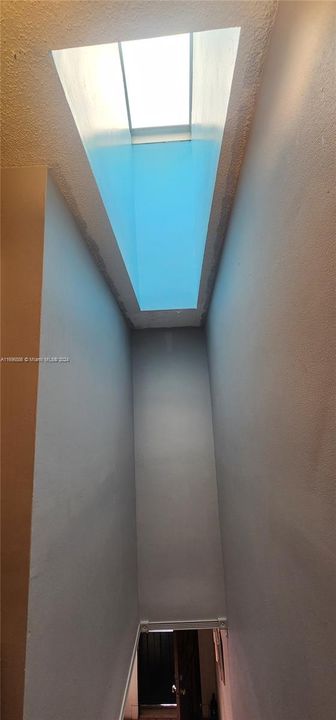 Skylight and stairs to 1st Floor