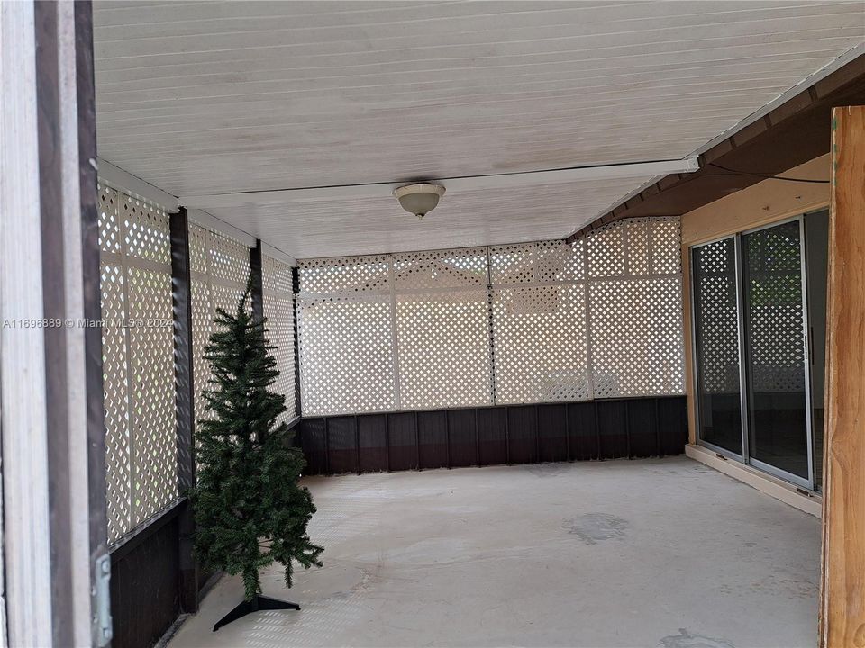 Covered patio