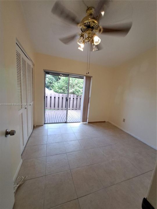 2nd Bedroom with private deck