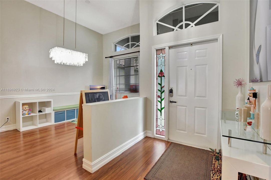 foyer and formal dining room