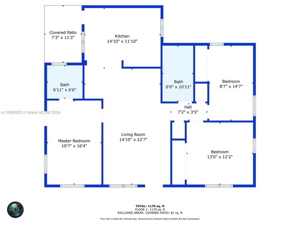 На продажу: $489,999 (3 спален, 2 ванн, 1126 Квадратных фут)