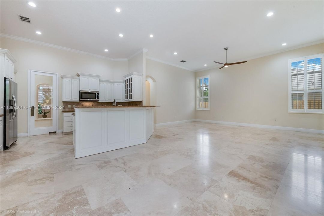 Kitchen Dining Area Opens to Family Room