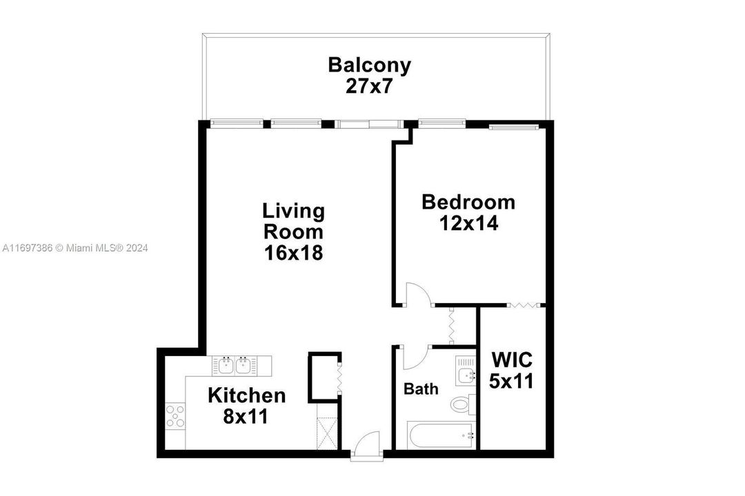 For Sale: $300,000 (1 beds, 1 baths, 770 Square Feet)