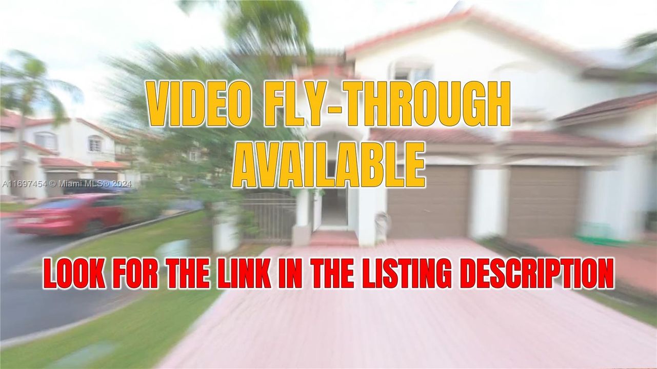 Video Available. Look for the link the listing description. Virtual Tour link or Intrnt URL.