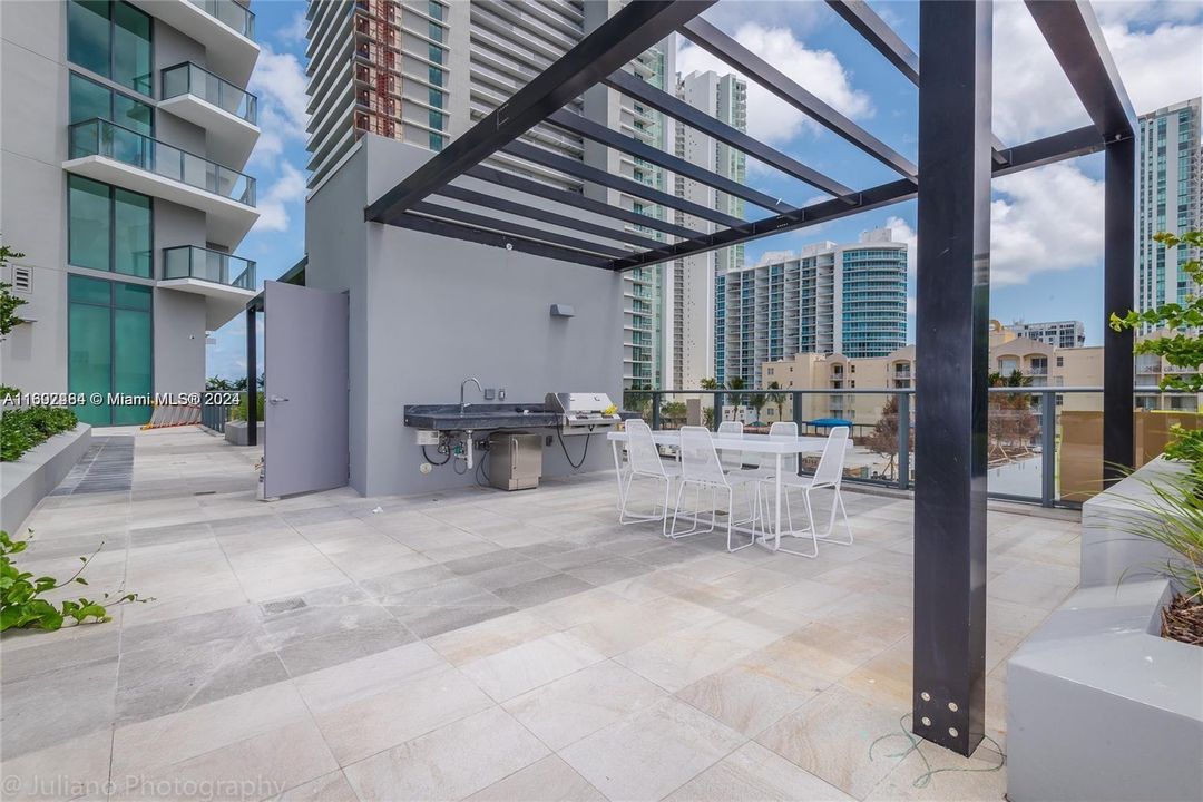 5th floor BBQ area by the pool