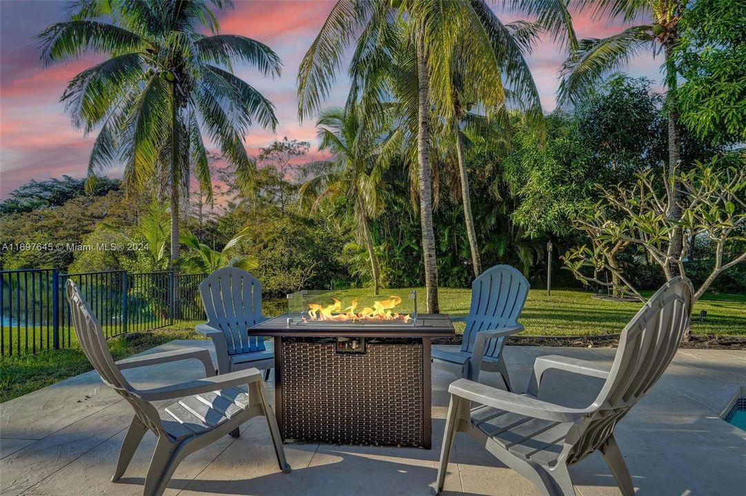 Patio with Fire Pit