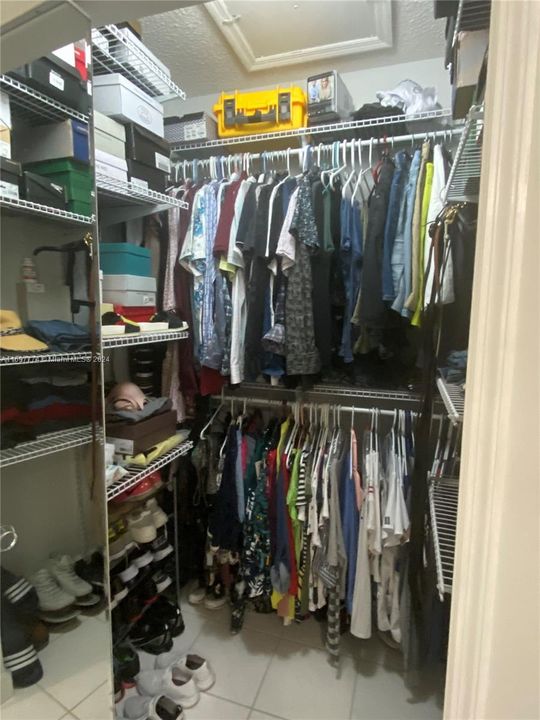 Primary walk-in closet