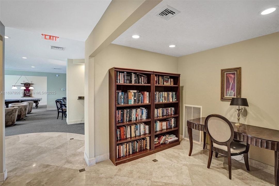 Library reading area