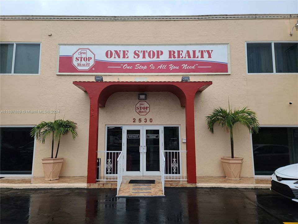 Front door of Office Building