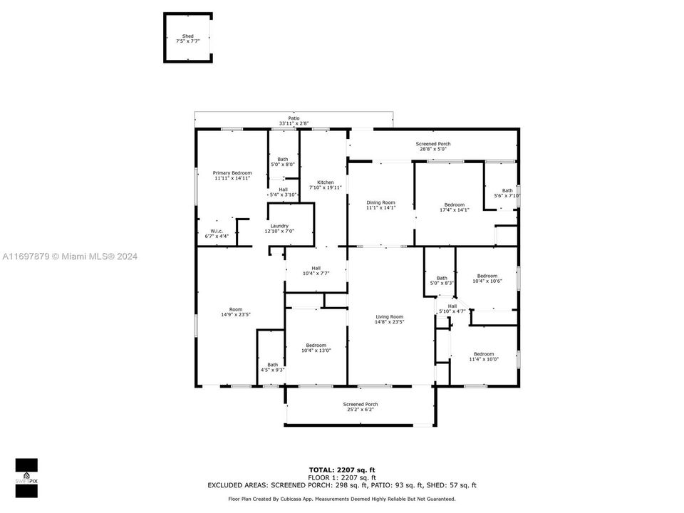 Activo con contrato: $509,900 (5 camas, 4 baños, 2346 Pies cuadrados)