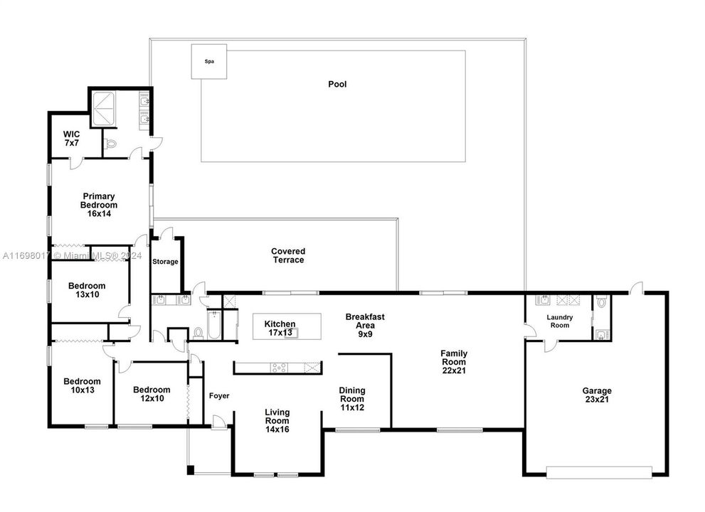 В аренду: $7,500 (4 спален, 2 ванн, 2675 Квадратных фут)